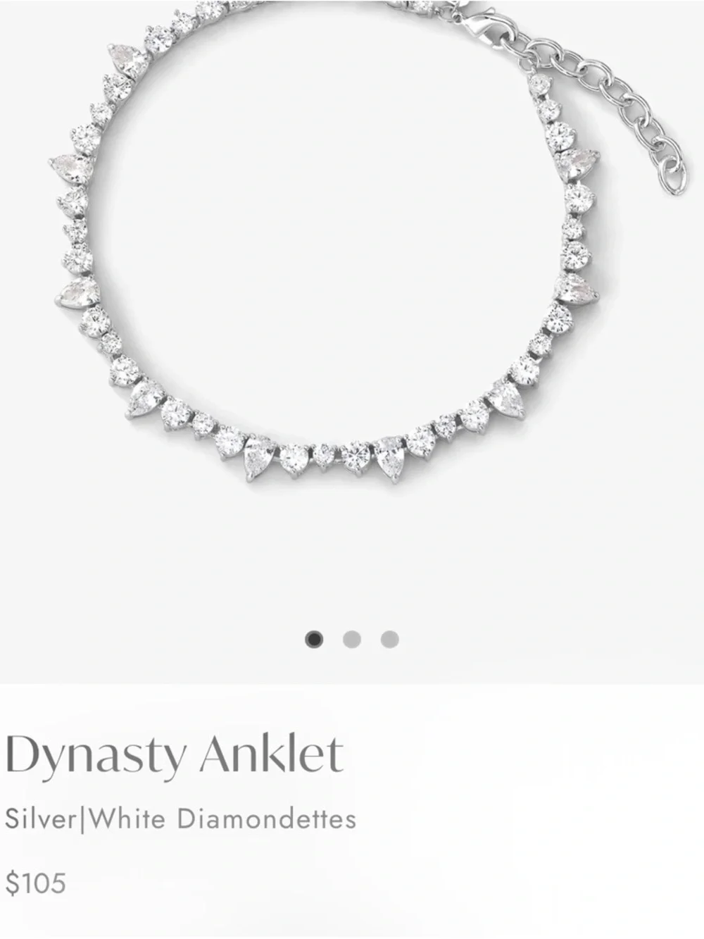 Melinda Maria Dynasty Anklet - Picture 4 of 5
